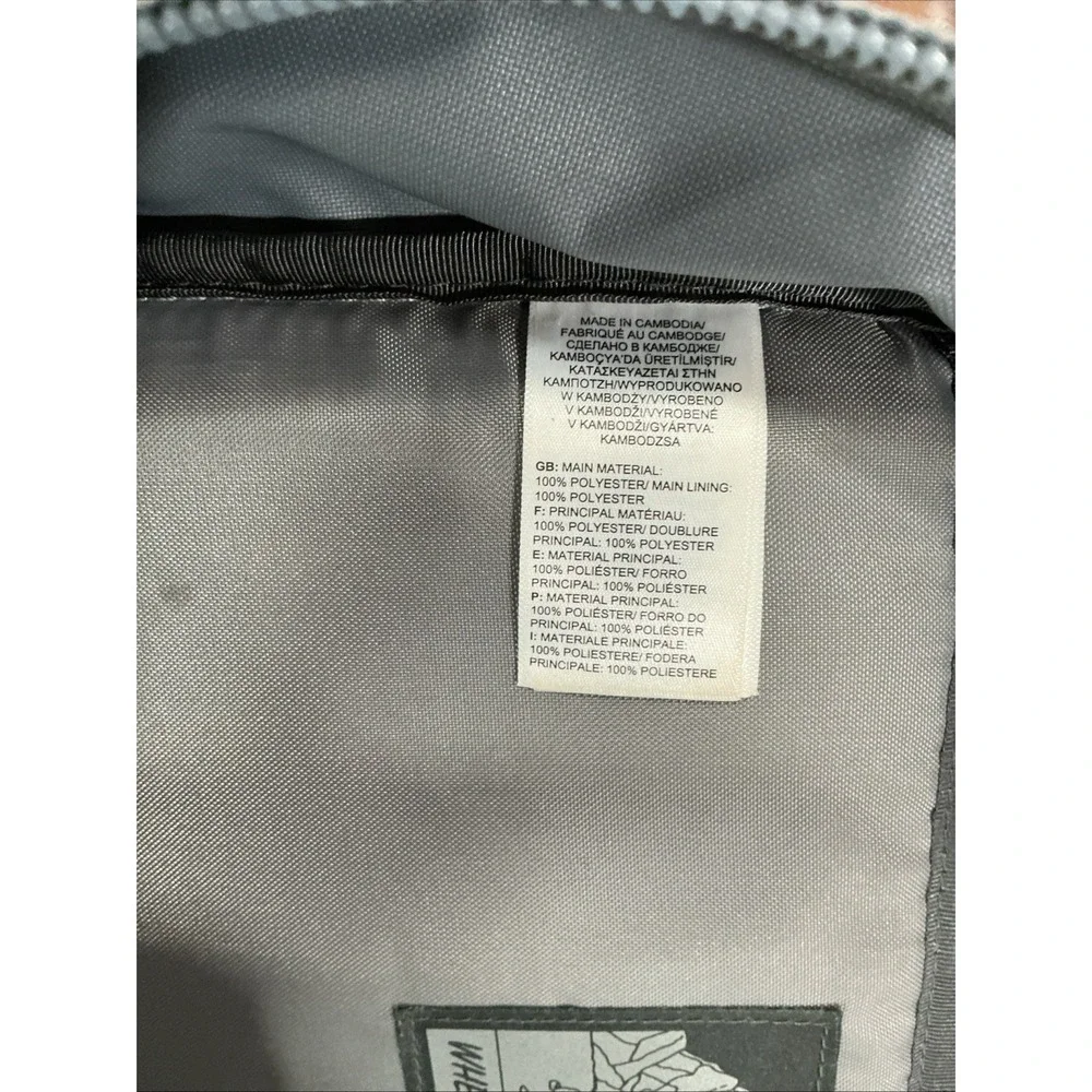 The North Face Groundwork Backpack, Gray, ADP Logo, Travel, School, Hike